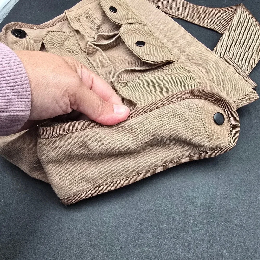 American Eagle Khaki Canvas Military Utility Crossbody Bag AE 004284 Messenger